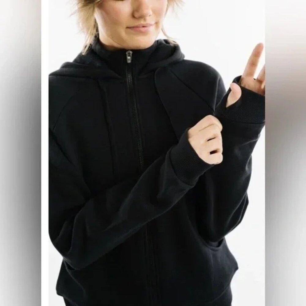 Zyia NWT Black‎ Oh So Soft Zipper Hoodie (S)